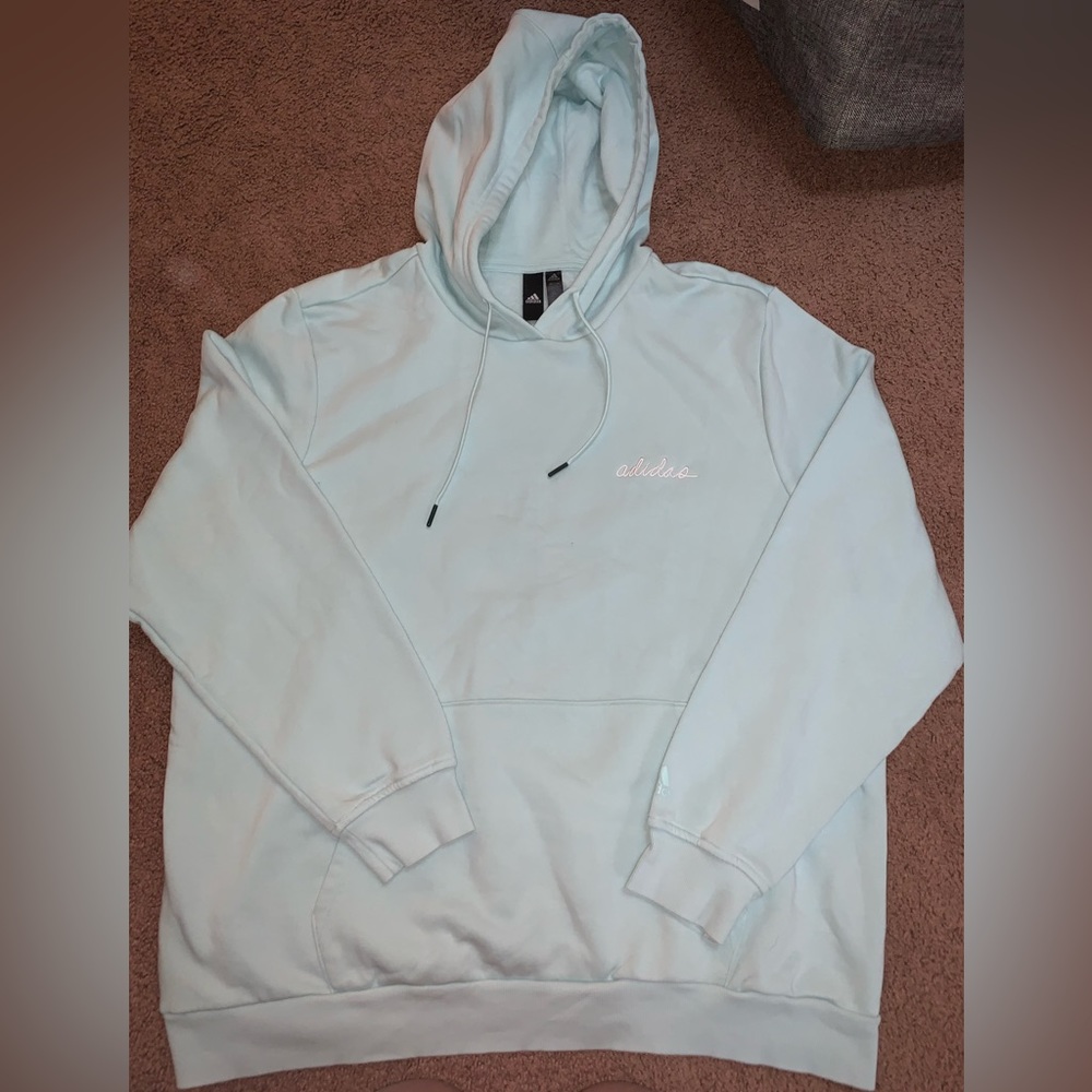 Adidas turquoise hoodie